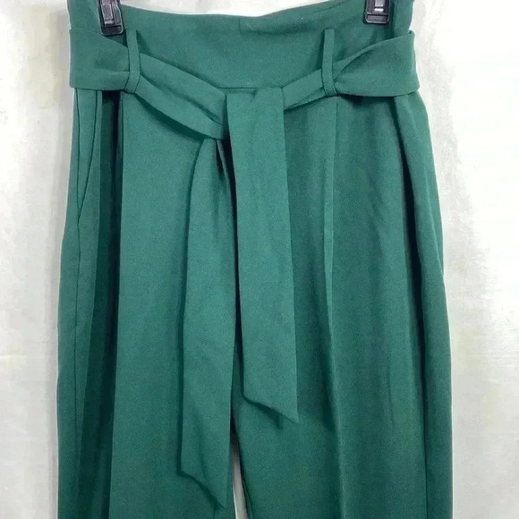 Cupcakes and Cashmere High Waist Green Pants with Sash in Size Medium. - Picture 1 of 10